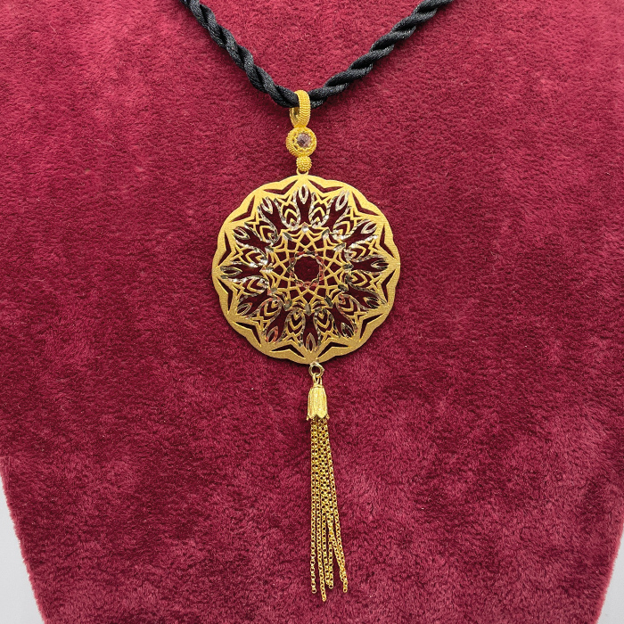 Tezhip Desenli Kolye-370