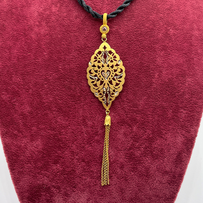 Tezhip Desenli Kolye-373