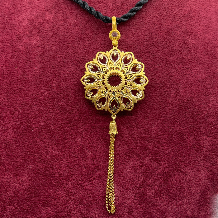Tezhip Desenli Kolye-379