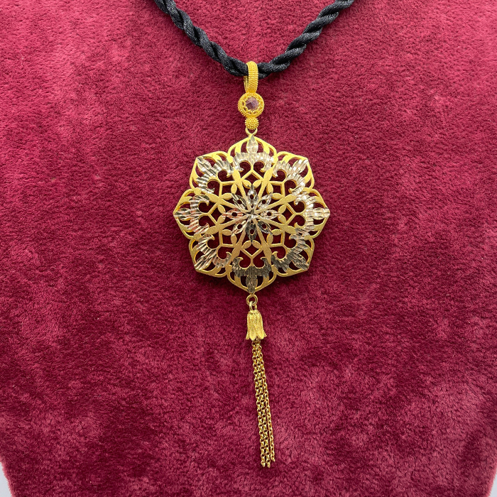Tezhip Desenli Kolye-384