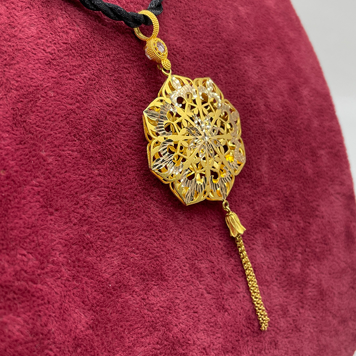 Tezhip Desenli Kolye-385
