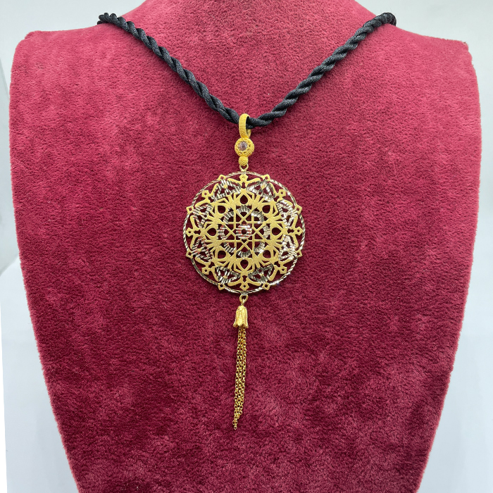 Tezhip Desenli Kolye-388