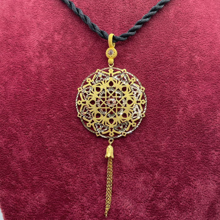 Tezhip Desenli Kolye-386