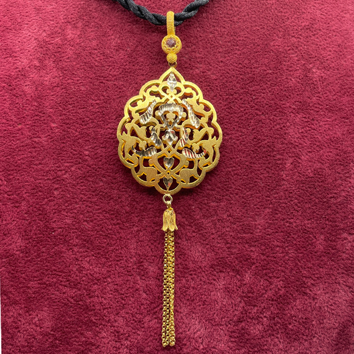 Tezhip Desenli Kolye-389